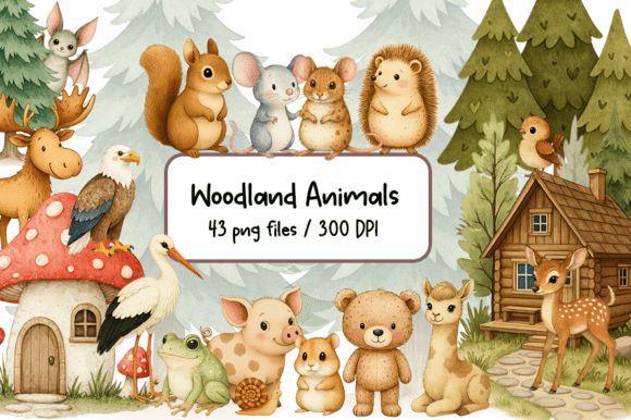 Boho Baby Shower Animals: Enchanting Forest Creatures for Your Projects