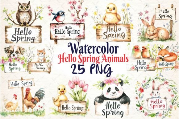 Bring Your Designs to Life with Hello Spring Animal Sublimation