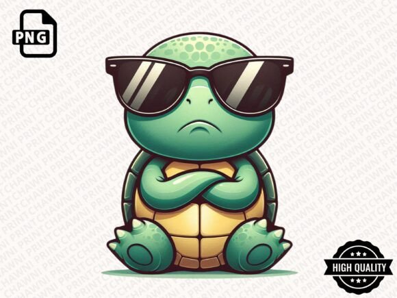 Cool Animal with Sunglasses Clipart PNG