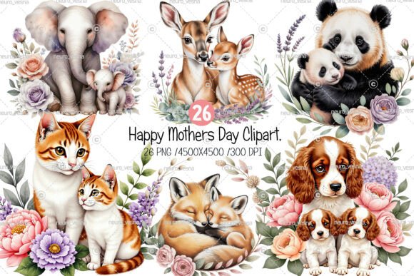 Creative Uses for Animal Mother's Day Clipart