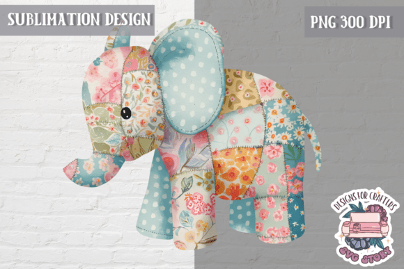 Patchwork Animal PNG Sublimation Cute: A Designer's Asset