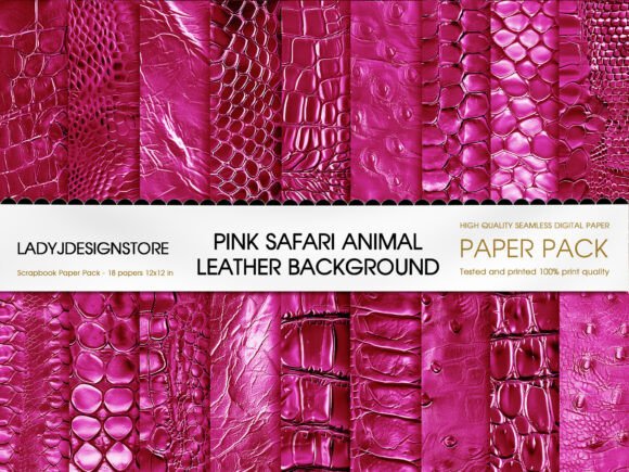 Pink Premium Animal Leather Backgrounds: A Bold Design Choice