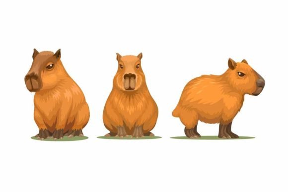 The Playful Power of Capybara Cartoon Illustrations