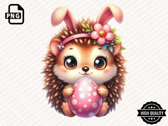 Vintage Knitted Plush Easter Baby Animal: A Cozy Digital Design Asset