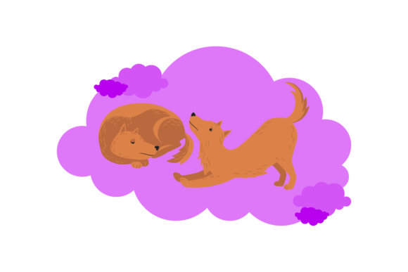 Whimsical Charm: Using the Dog Animal Cute Cloud Background